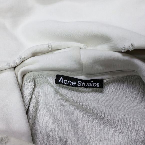 Acne Studios Distressed Back Logo Hoodie - Picture 5 of 6